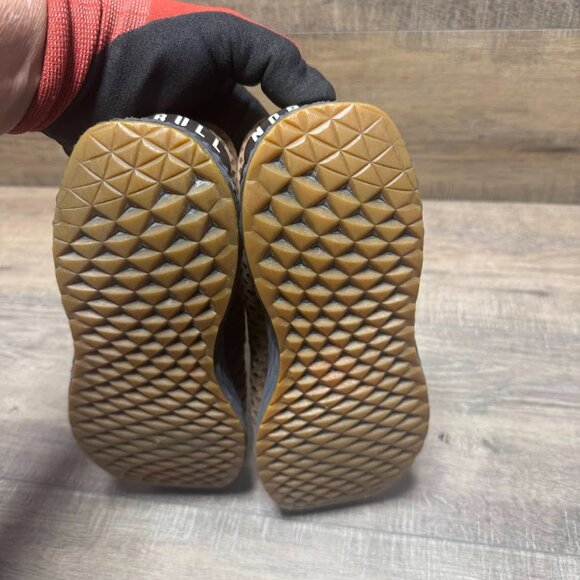 NoBull Perforated Coffee Brown Leather Trainers Women's Size 9 - Picture 4 of 7